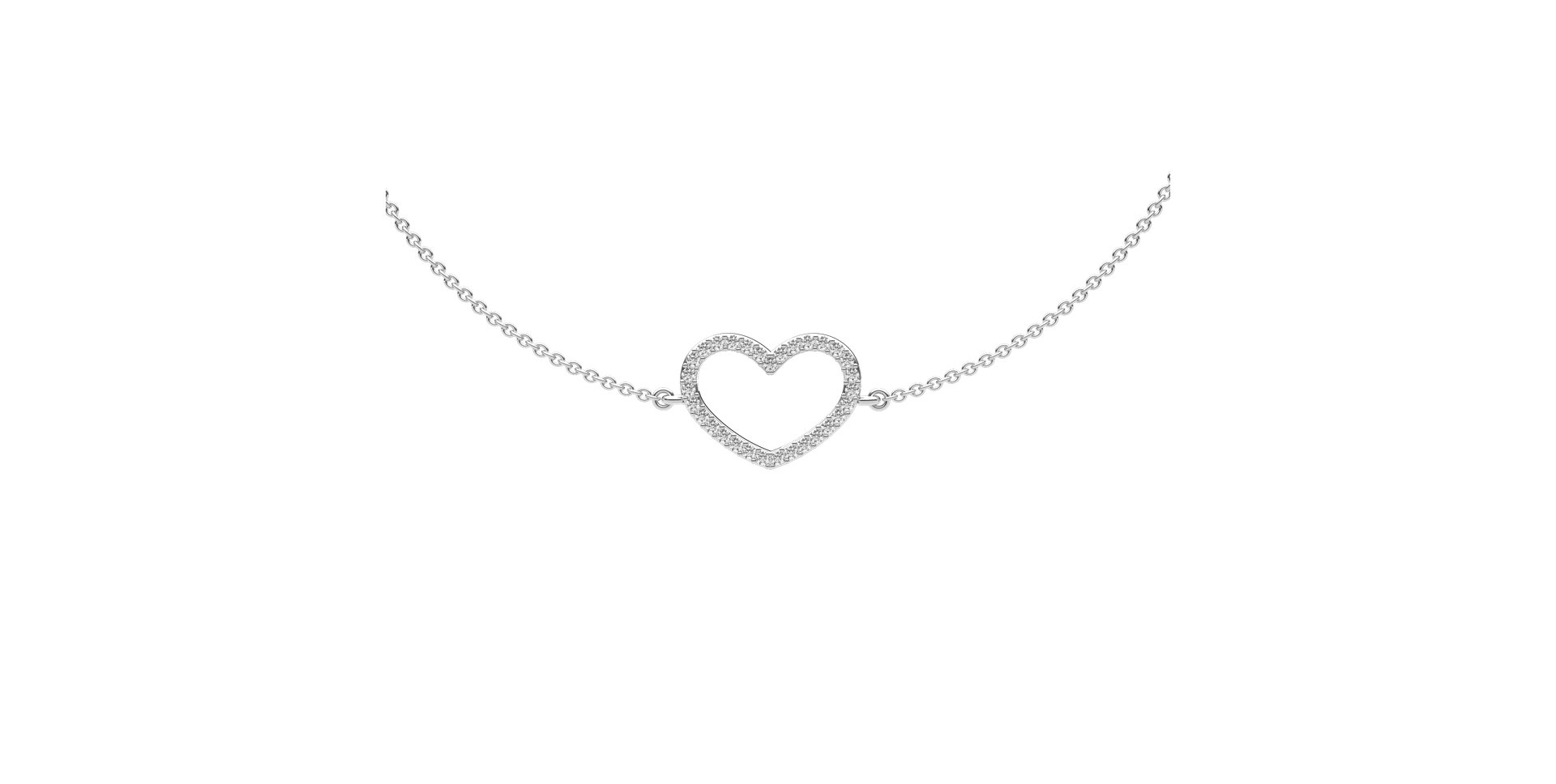 Náramok s diamantmi Heart