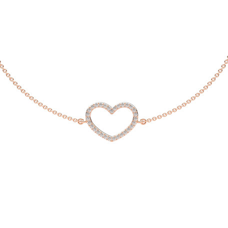 Náramok s diamantmi Heart