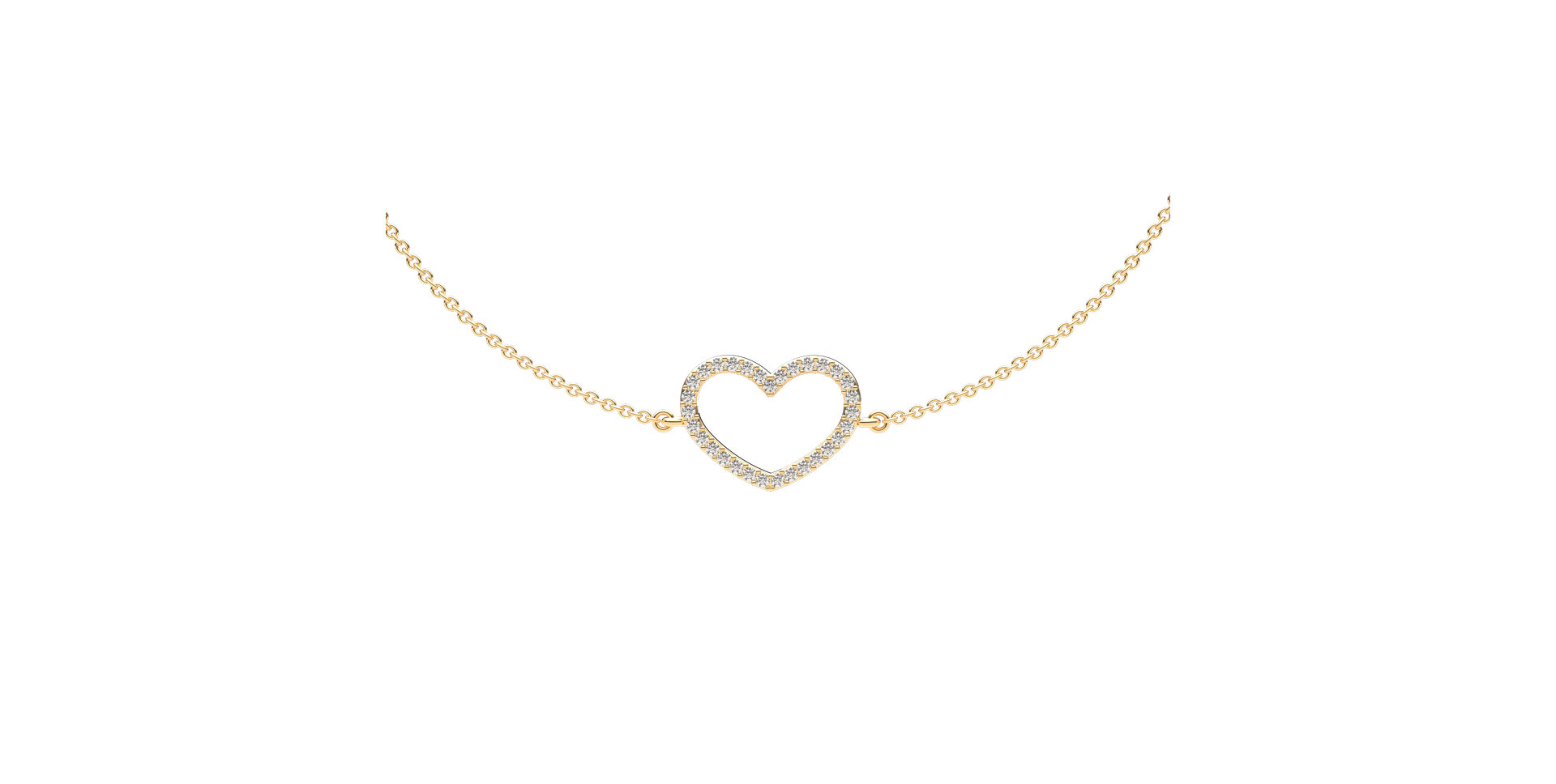 Náramok s diamantmi Heart