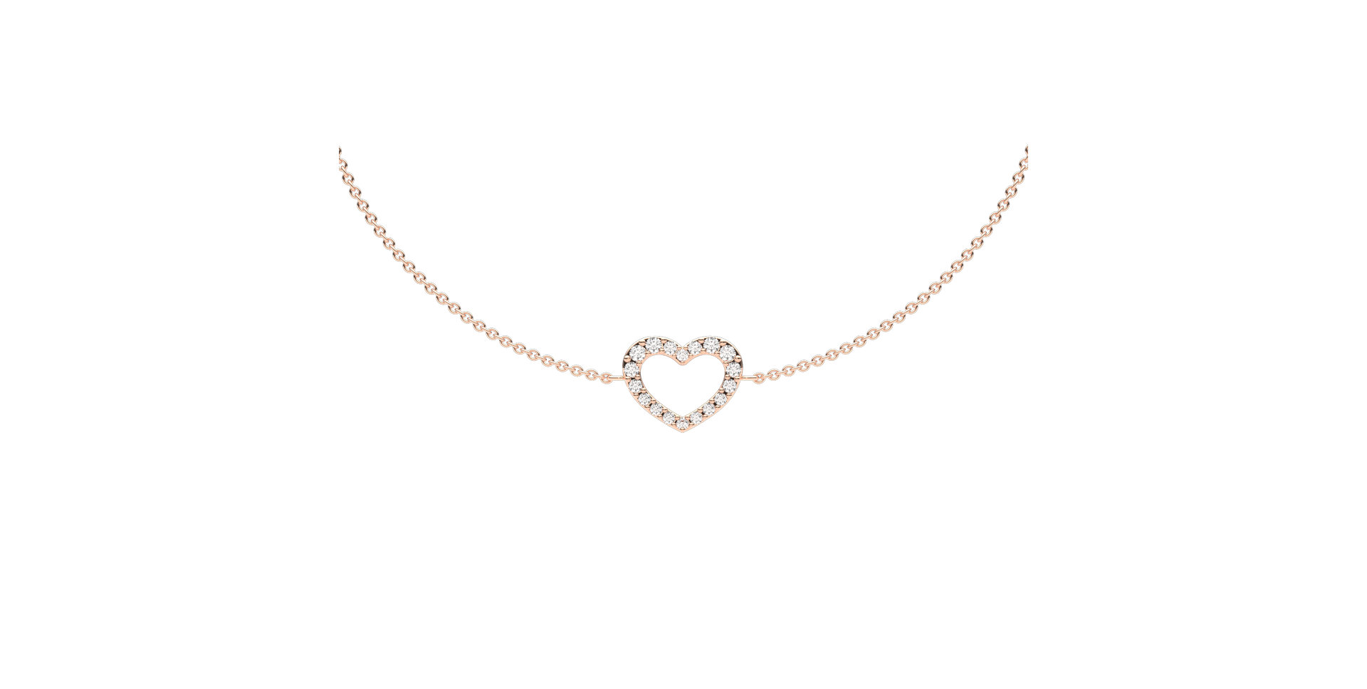 Náramok s diamantmi Heart