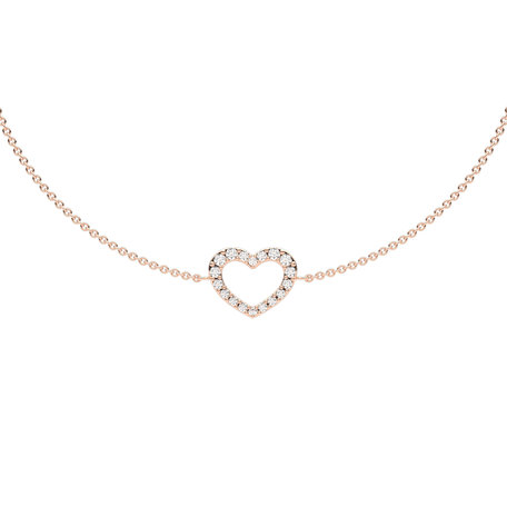 Náramok s diamantmi Heart