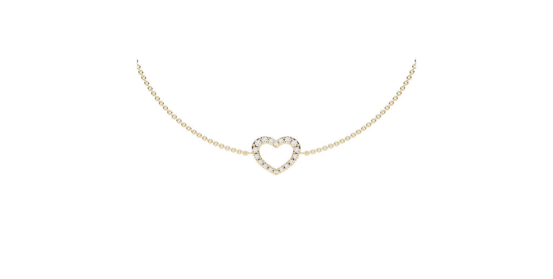 Náramok s diamantmi Heart