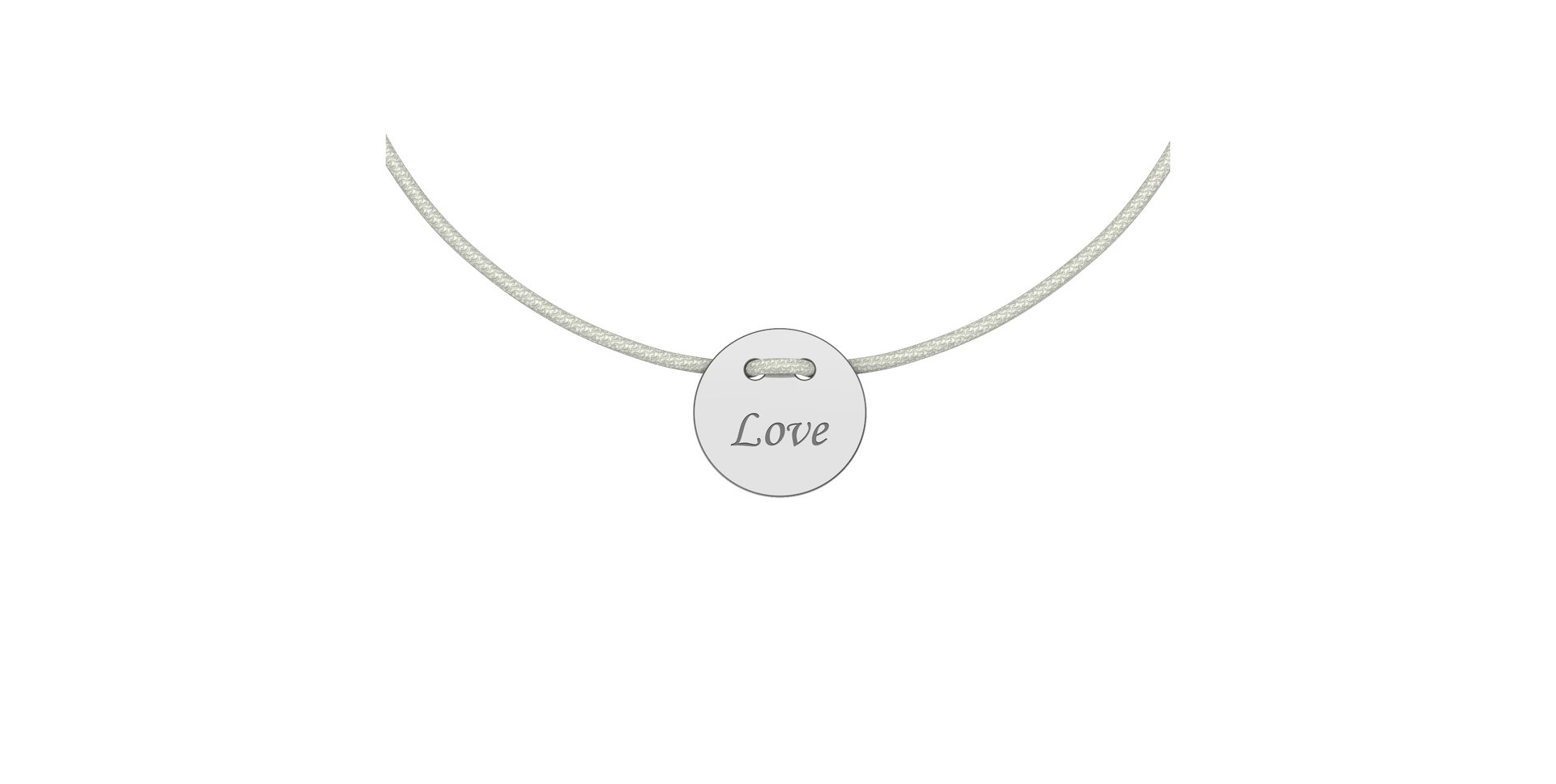 Diamantový náramok so šnúrkou Love