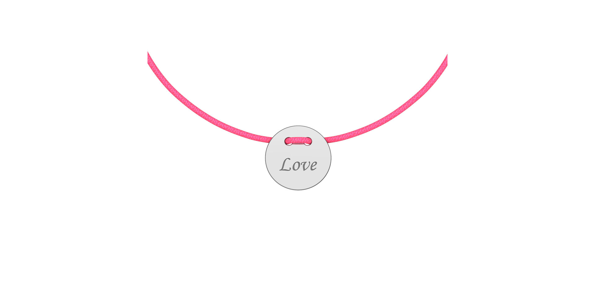 Diamantový náramok so šnúrkou Love