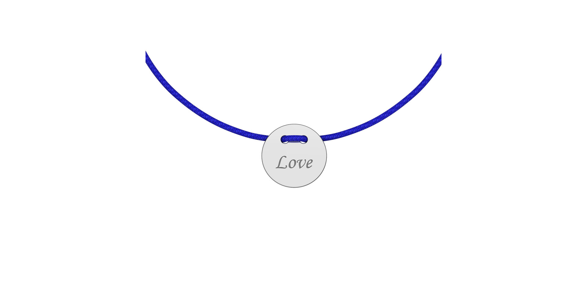 Diamantový náramok so šnúrkou Love