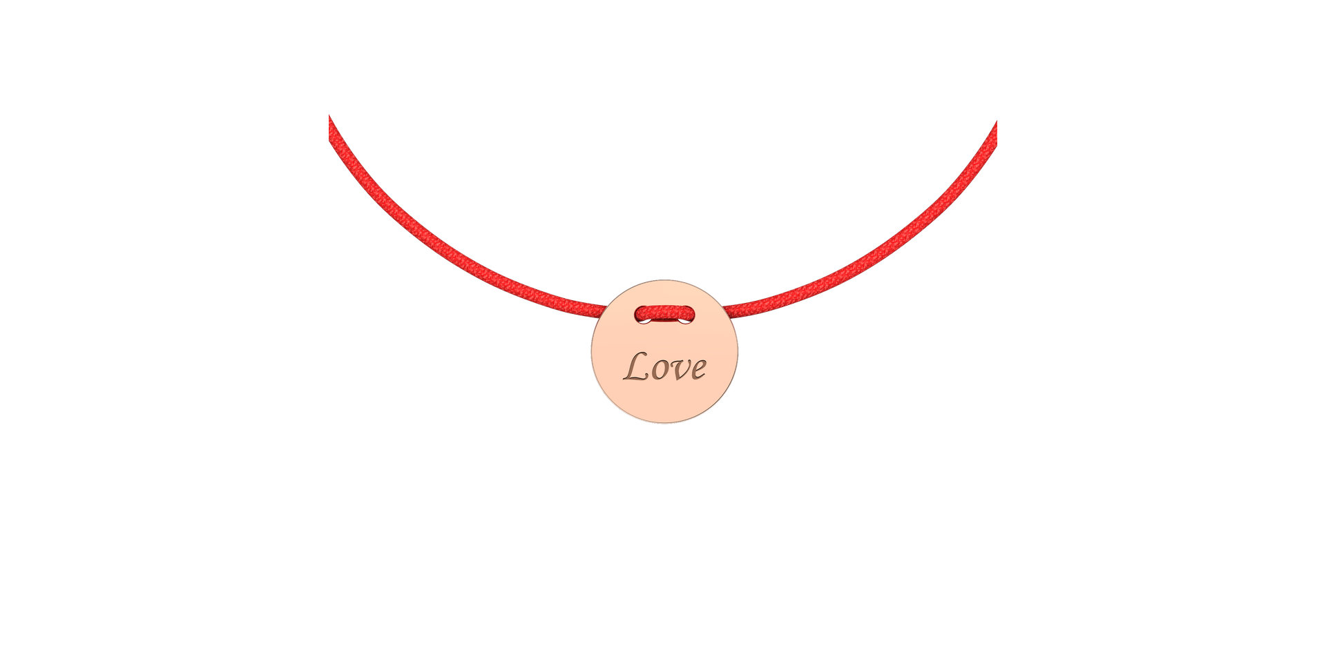 Diamantový náramok so šnúrkou Love