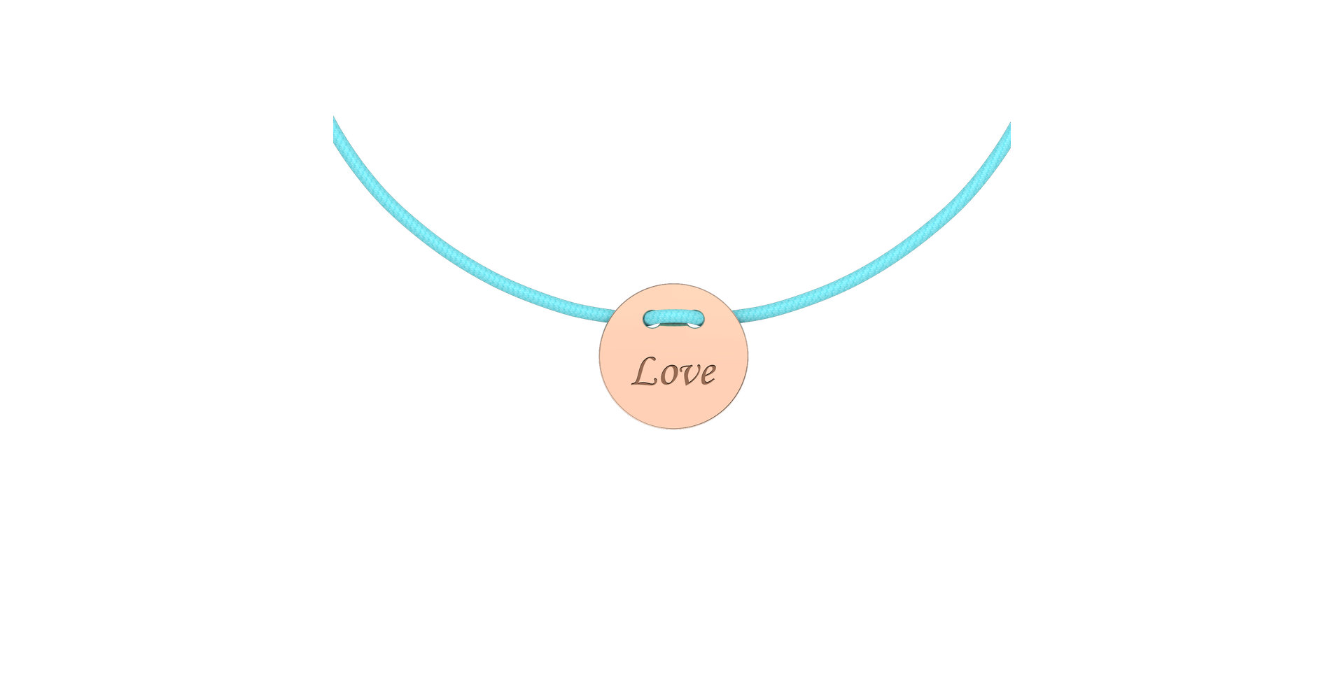 Diamantový náramok so šnúrkou Love