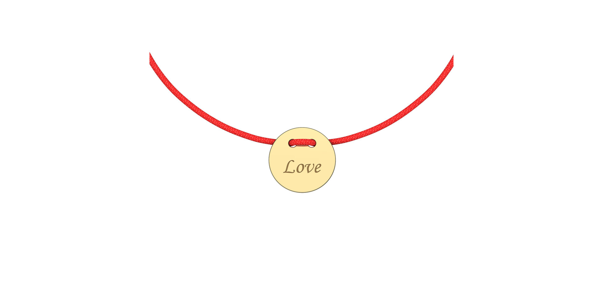 Diamantový náramok so šnúrkou Love