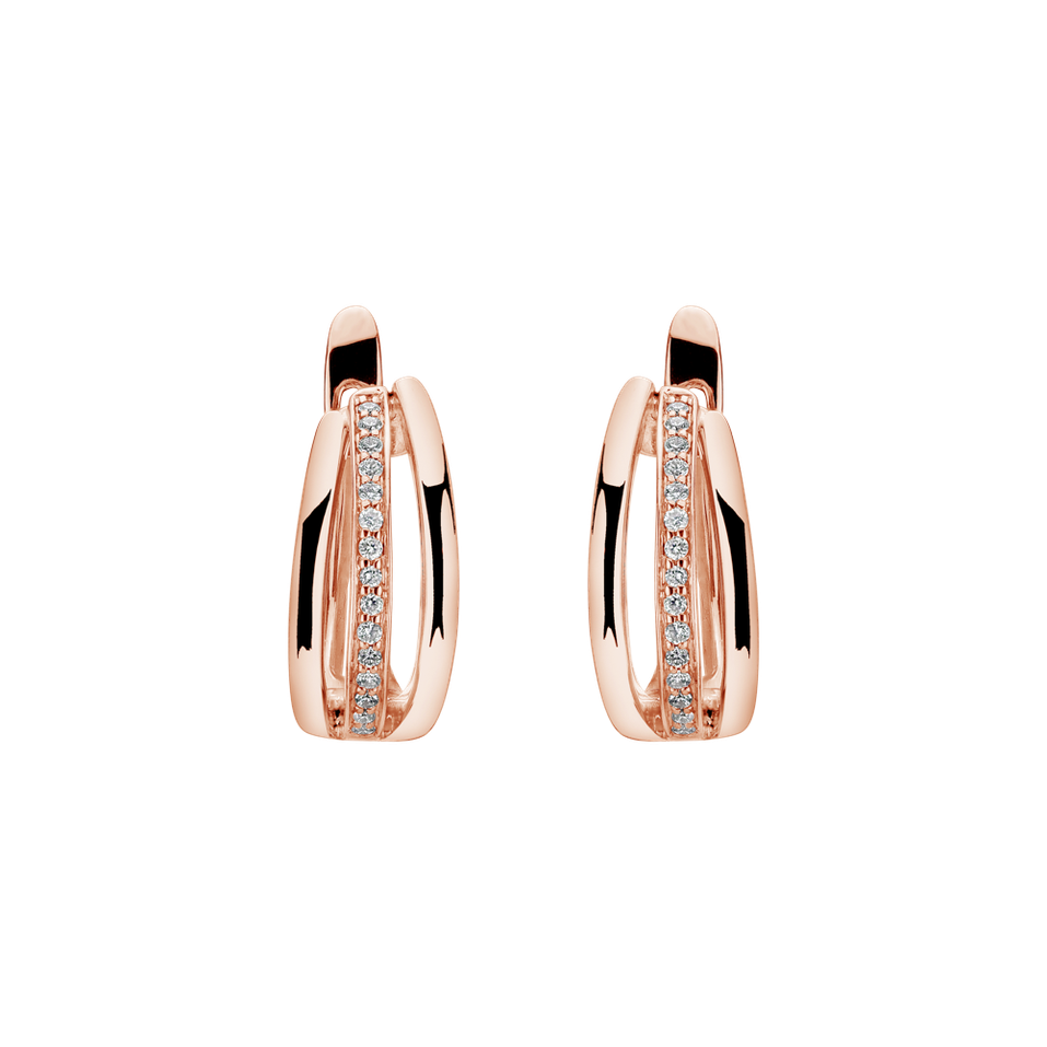 Náušnice s diamantmi Sparkling Memory