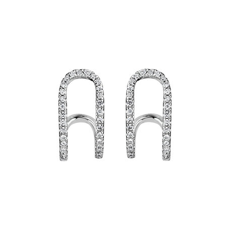 Náušnice s diamantmi Diamond Clip