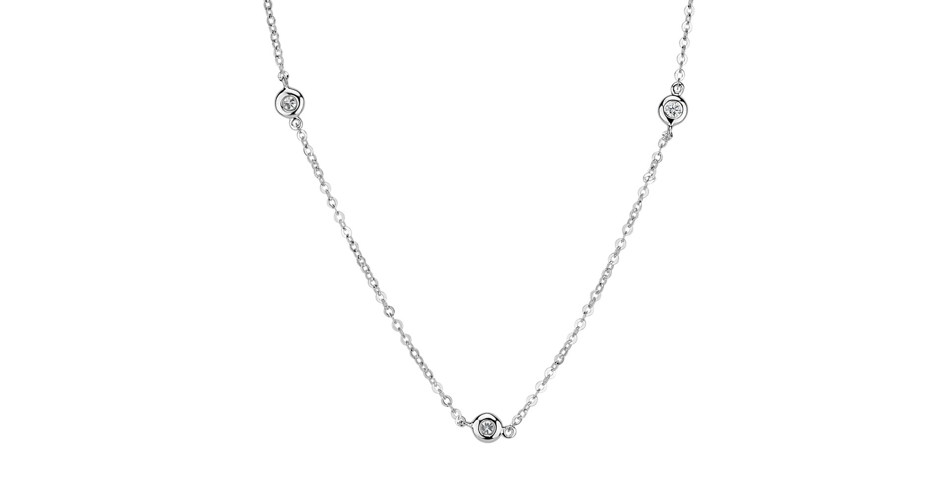 Náhrdelník s diamantmi Dots