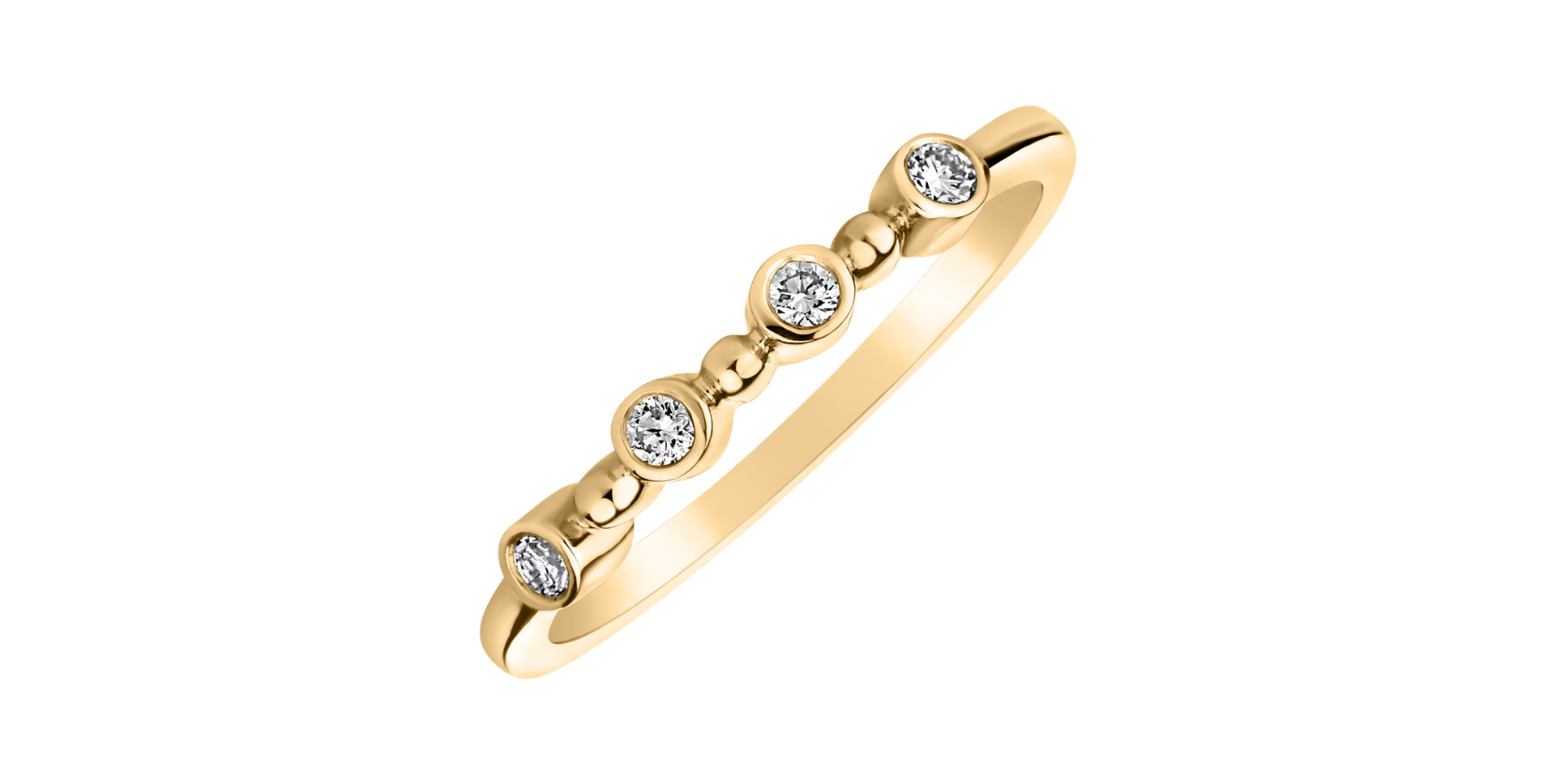 Prsteň s diamantmi Simplicity