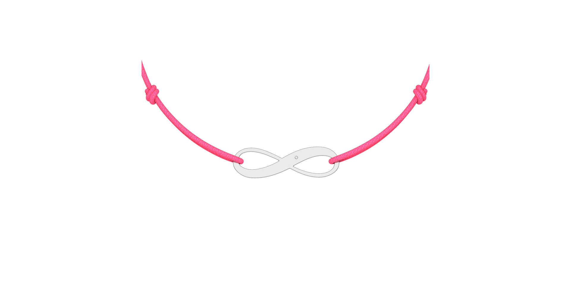 Diamantový náramok so šnúrkou Infinity