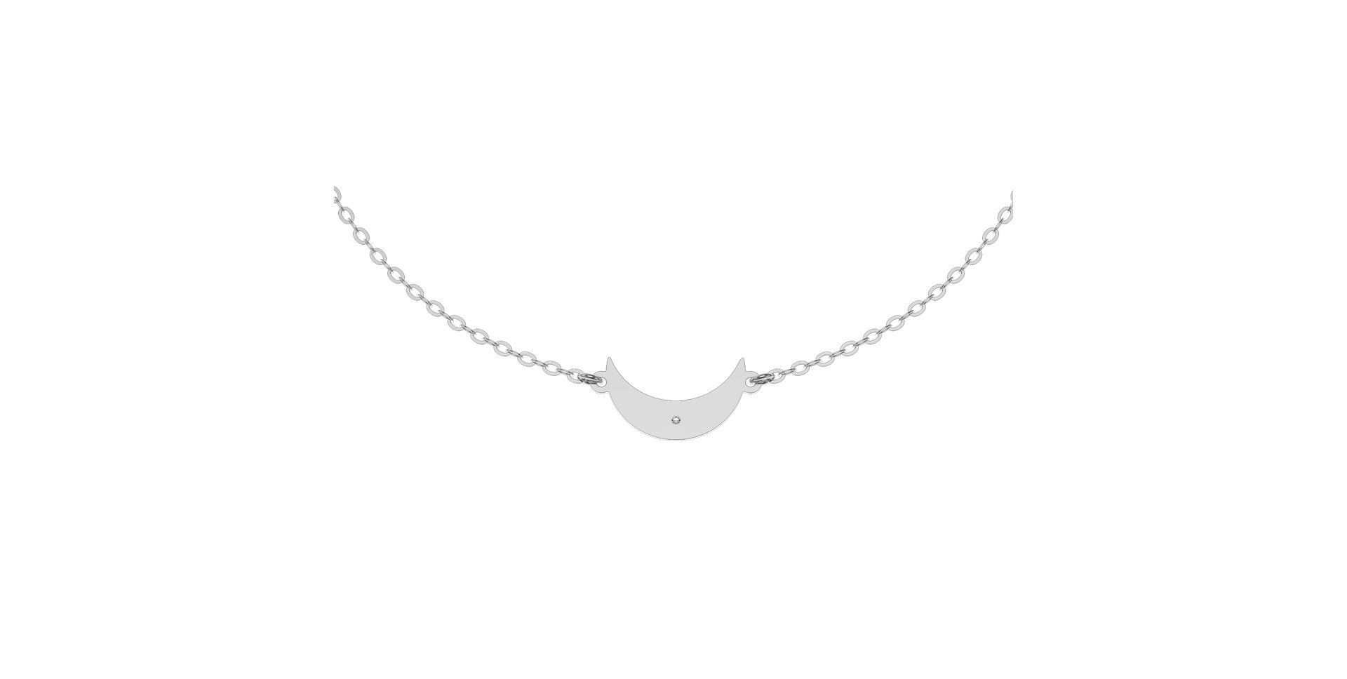 Náramok s diamantom Midnight Moon