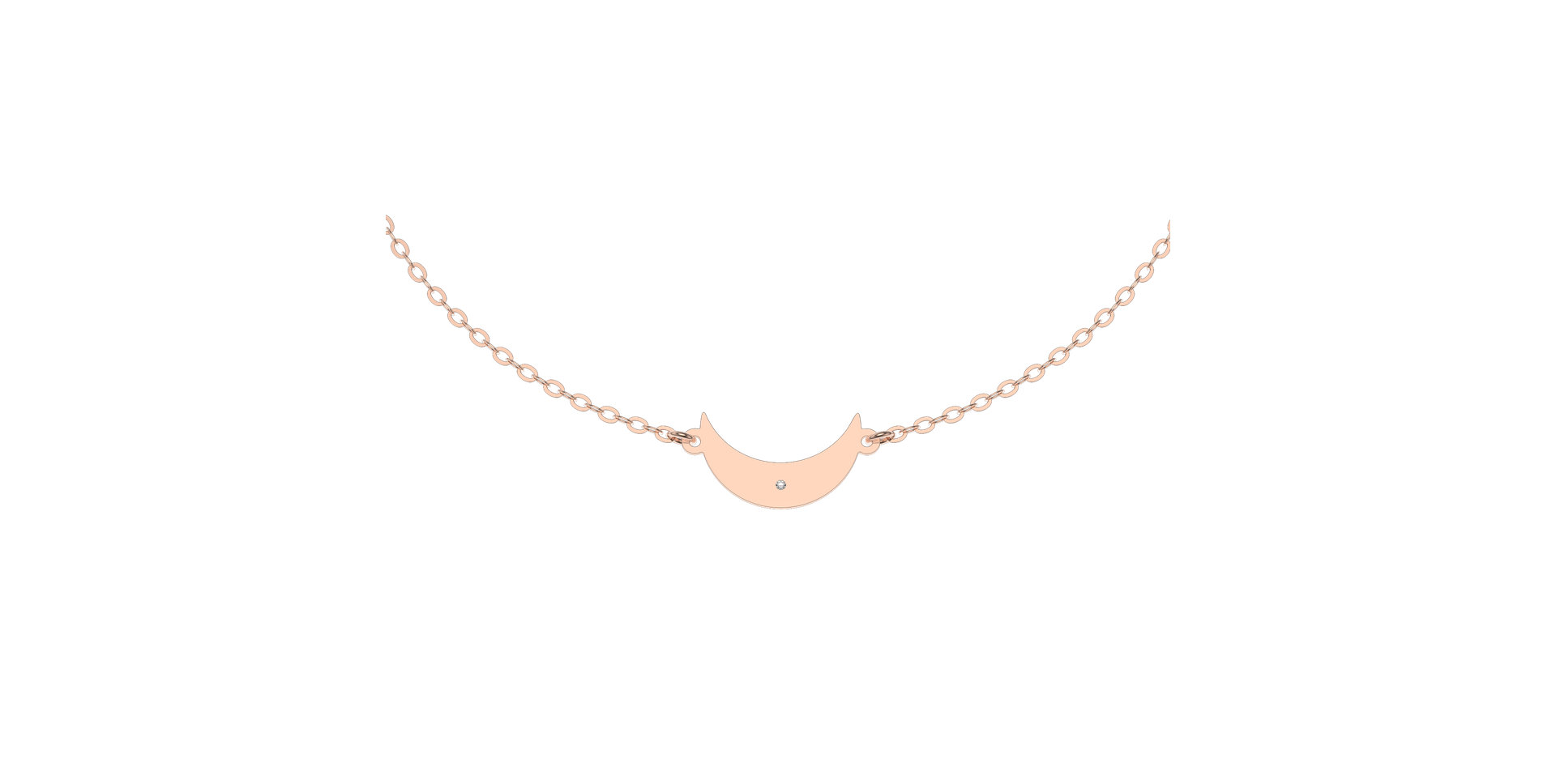 Náramok s diamantom Midnight Moon