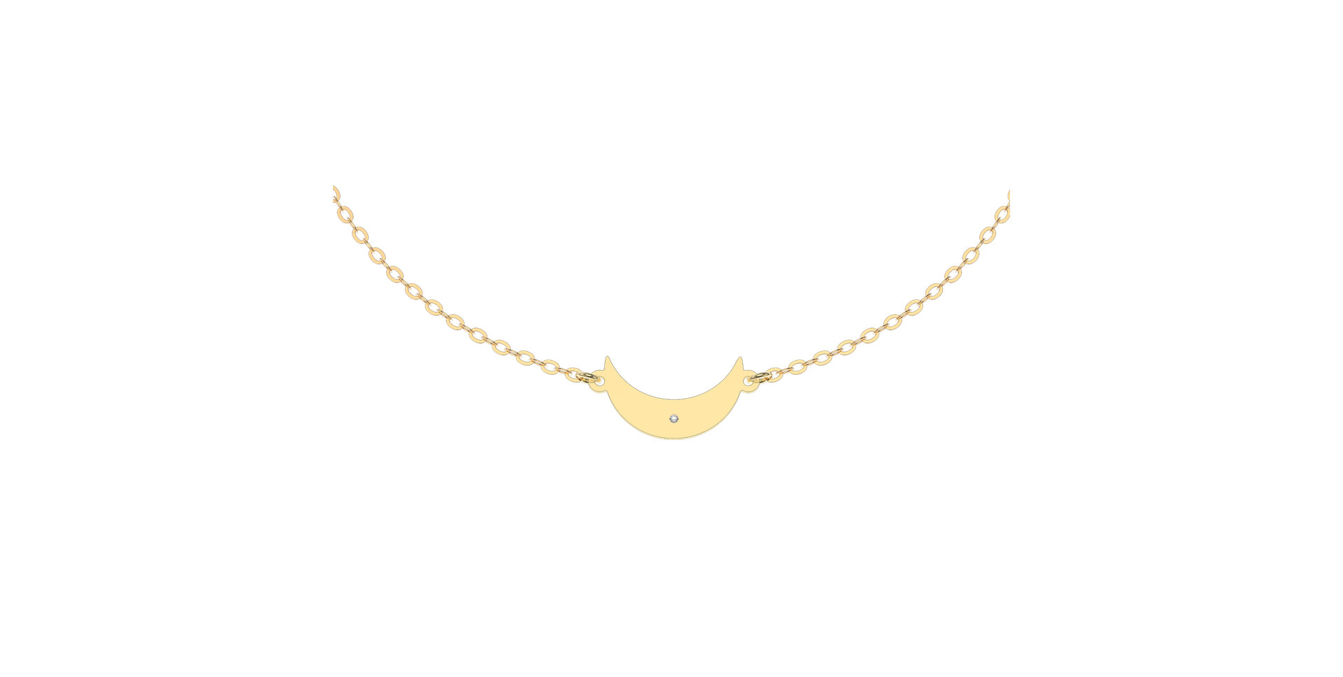 Náramok s diamantom Midnight Moon