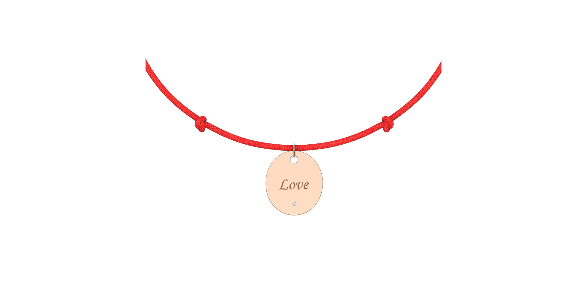 Diamantový náramok so šnúrkou Secret Love