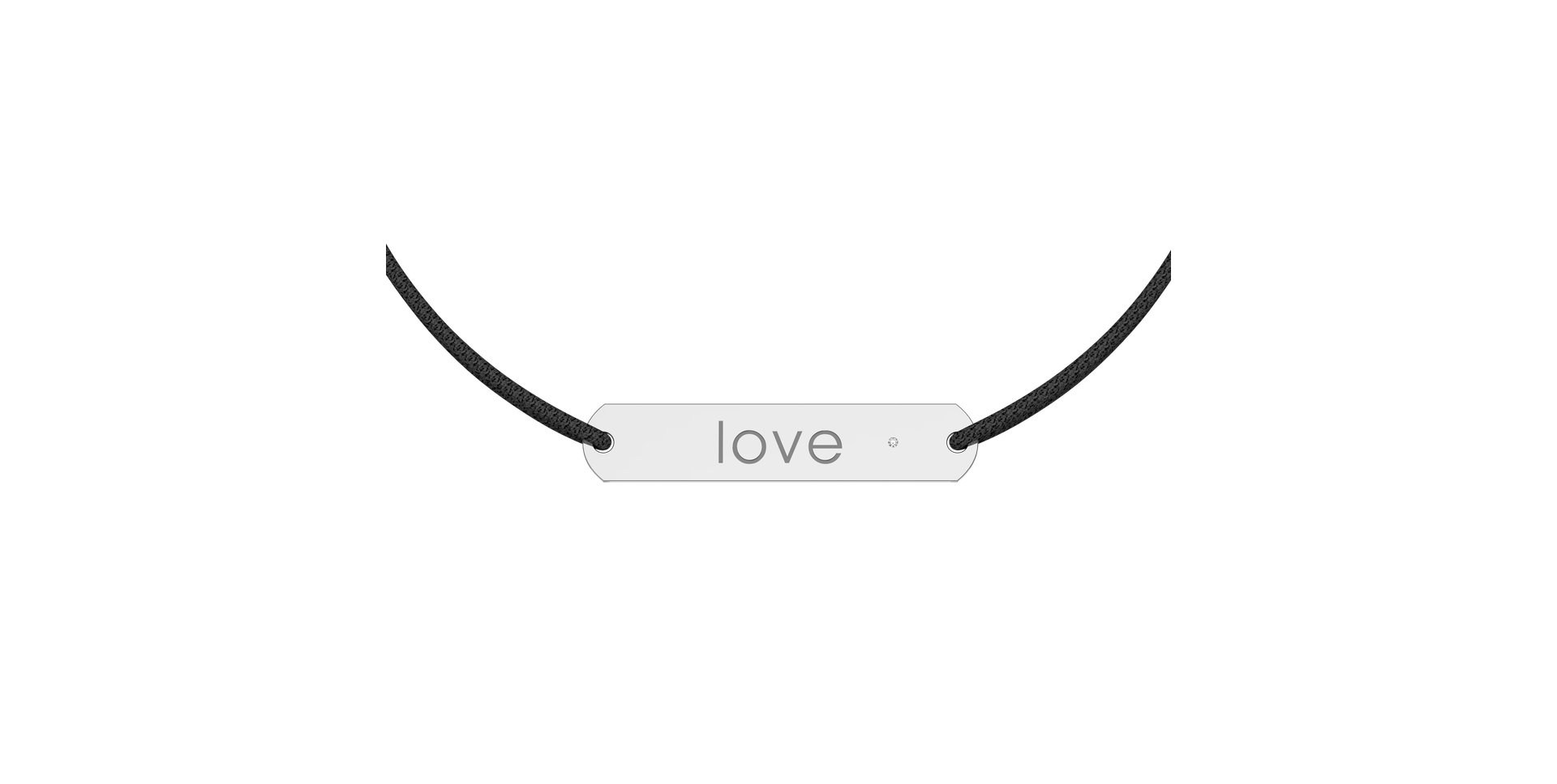 Diamantový náramok so šnúrkou Amour Love