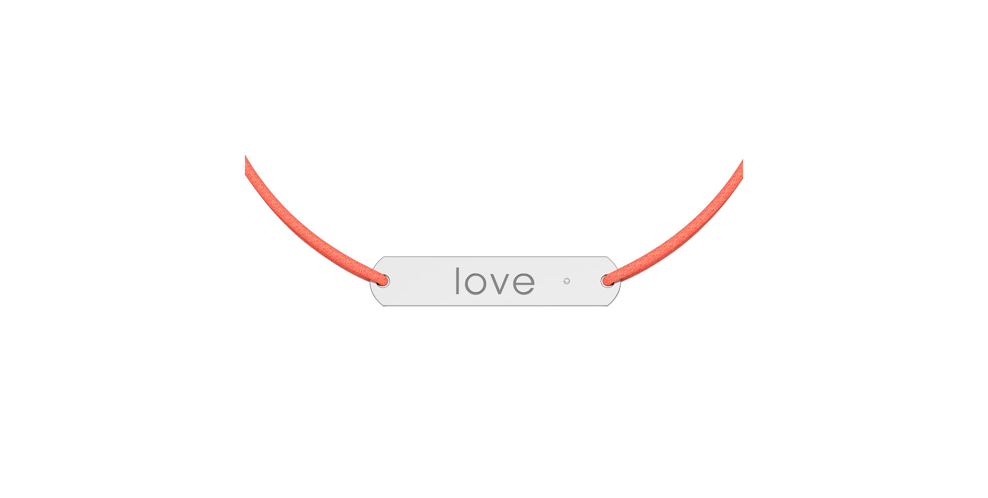 Diamantový náramok so šnúrkou Amour Love