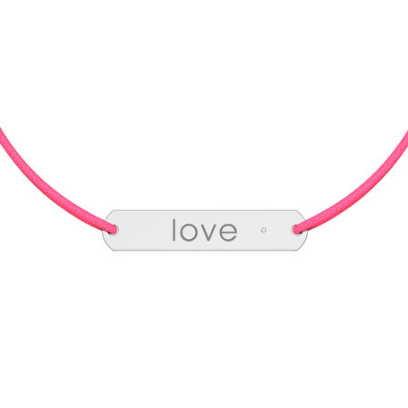 Diamantový náramok so šnúrkou Amour Love