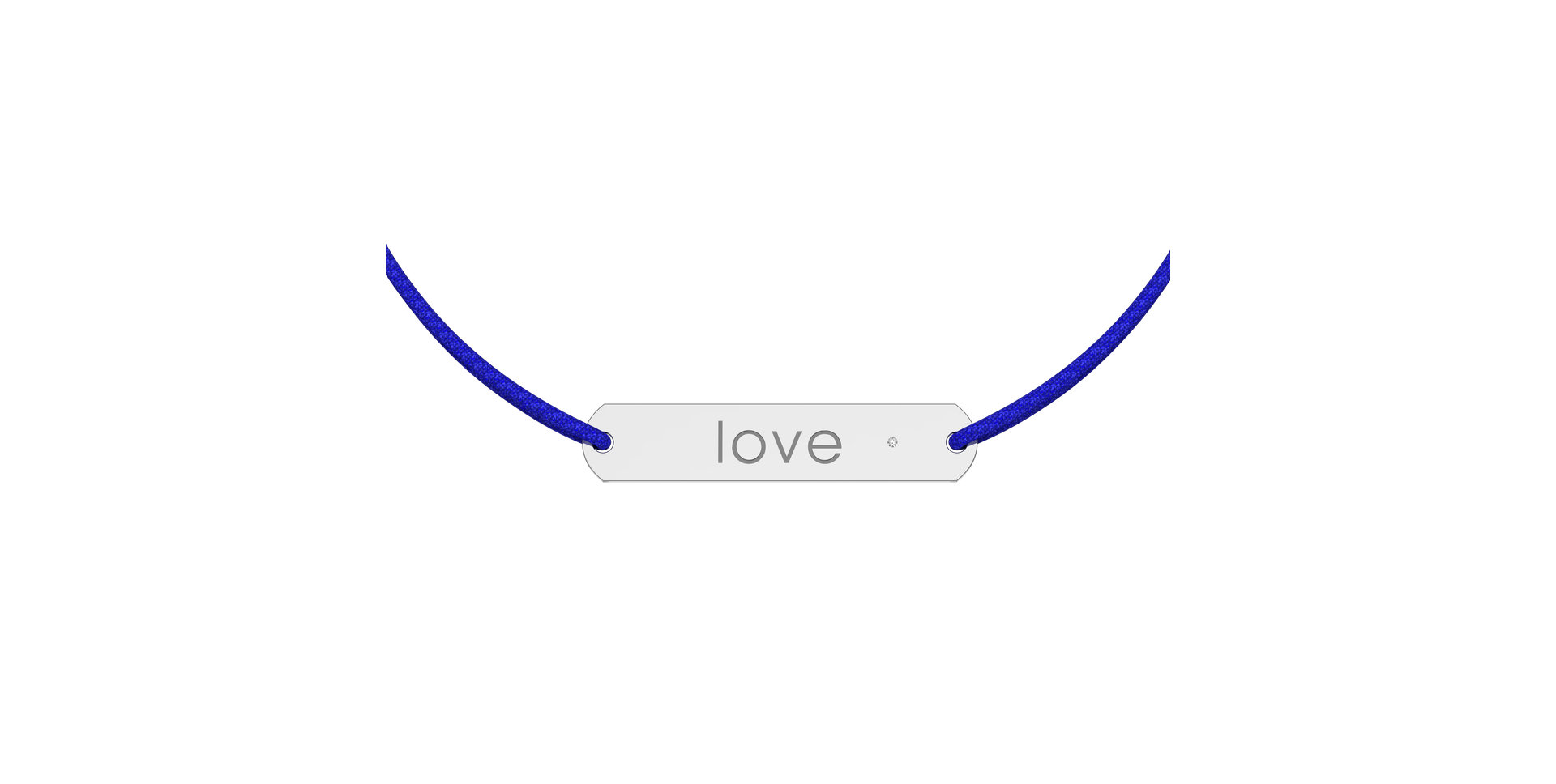 Diamantový náramok so šnúrkou Amour Love