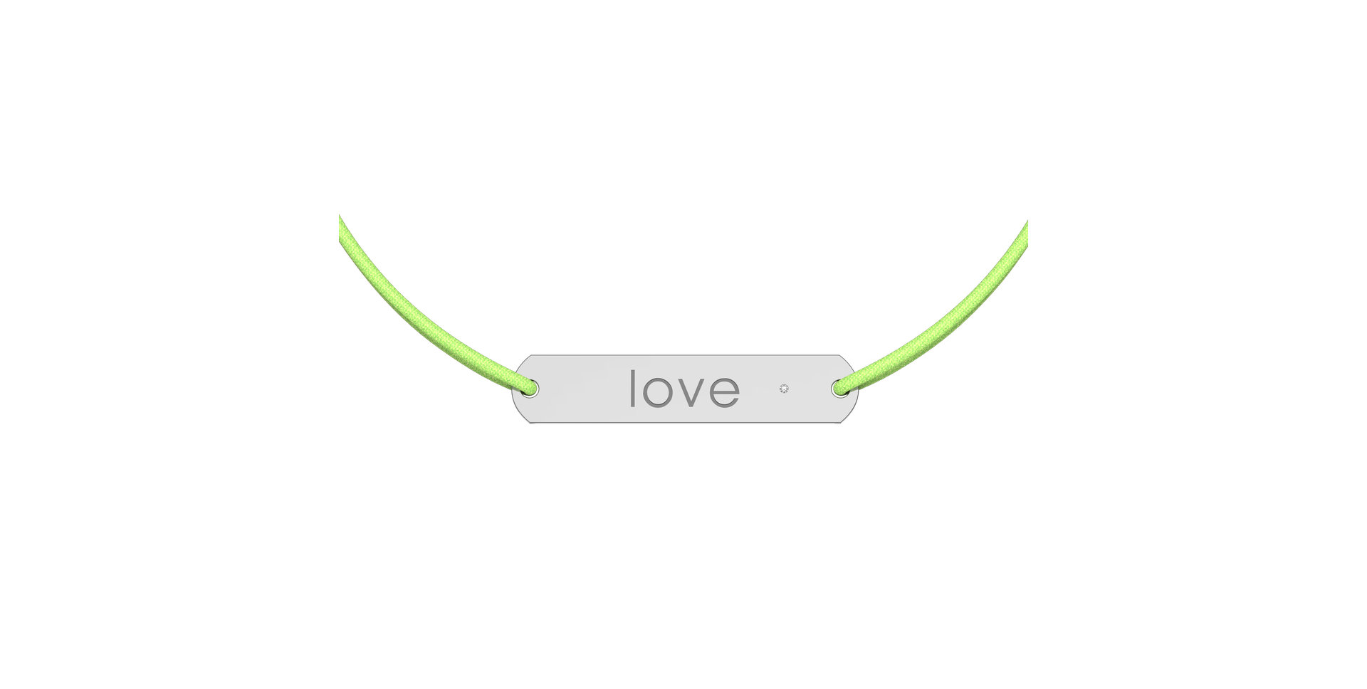 Diamantový náramok so šnúrkou Amour Love