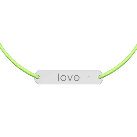 Diamantový náramok so šnúrkou Amour Love