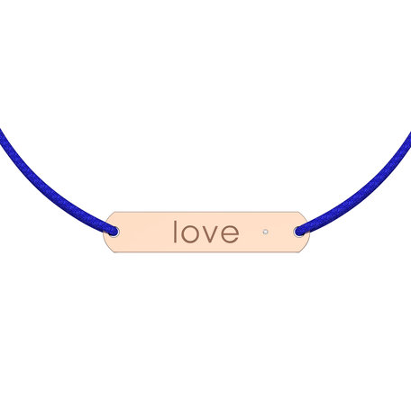 Diamantový náramok so šnúrkou Amour Love