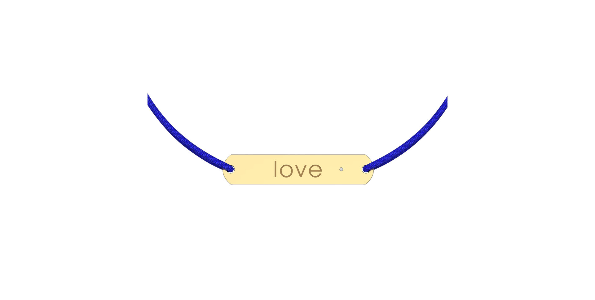 Diamantový náramok so šnúrkou Amour Love