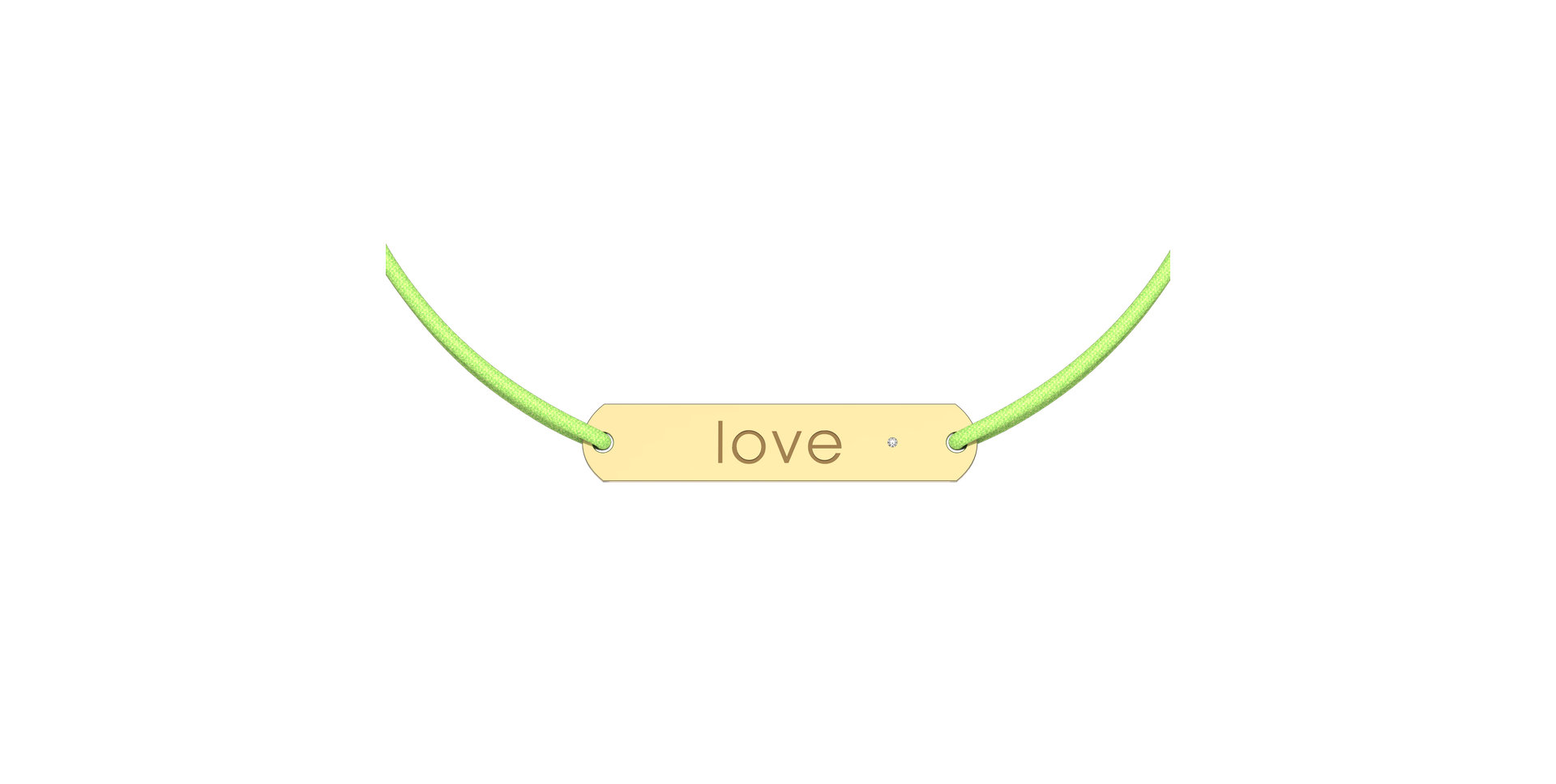 Diamantový náramok so šnúrkou Amour Love