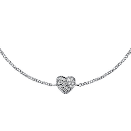 Náramok s diamantmi Little Heart