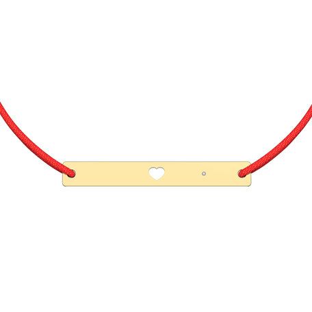 Diamantový náramok so šnúrkou Love U