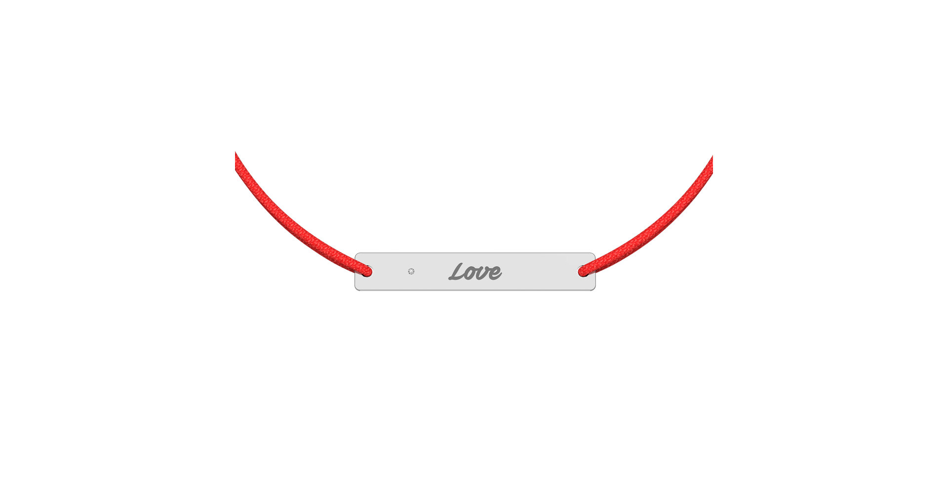 Diamantový náramok so šnúrkou Stamp Diamond