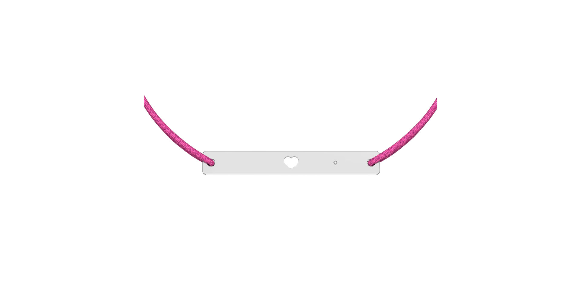 Diamantový náramok so šnúrkou Love U