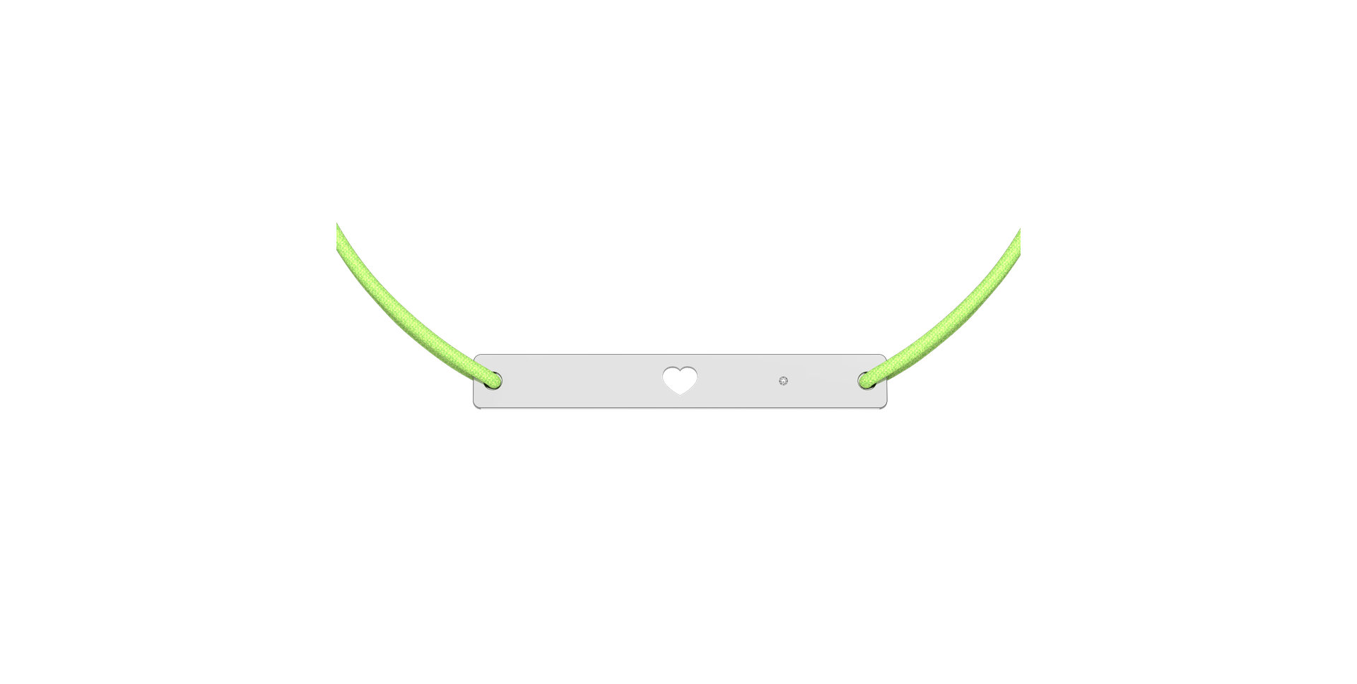 Diamantový náramok so šnúrkou Love U