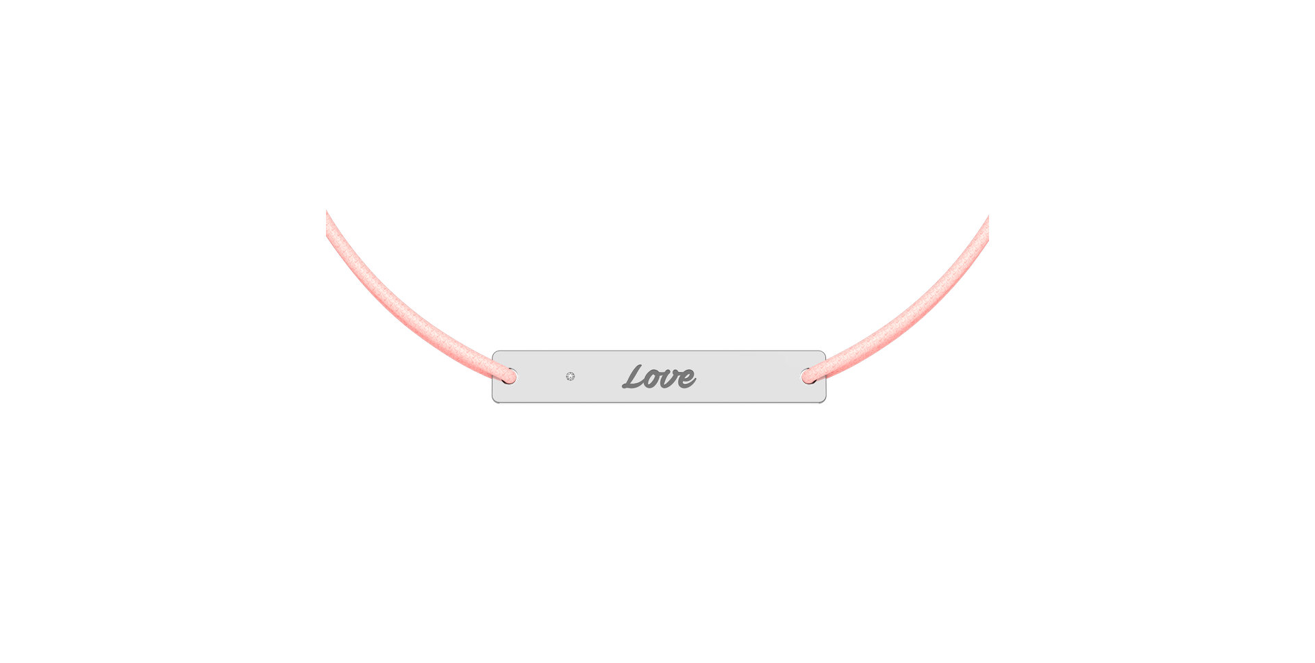 Diamantový náramok so šnúrkou Stamp Diamond