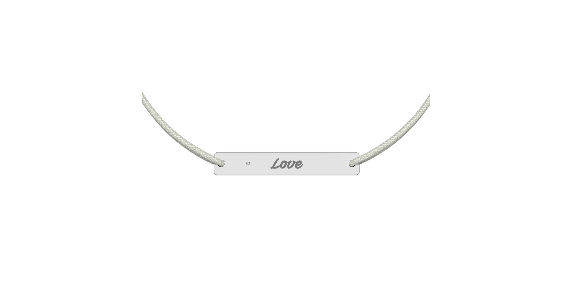 Diamantový náramok so šnúrkou Stamp Diamond