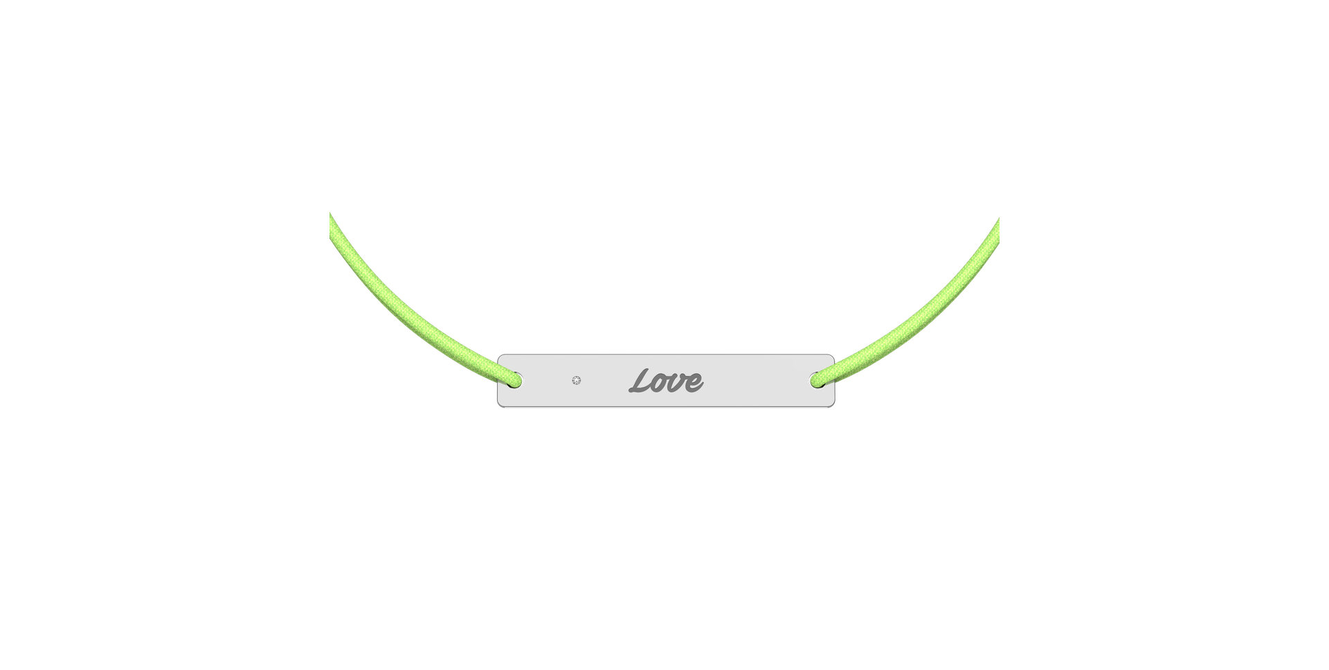 Diamantový náramok so šnúrkou Stamp Diamond