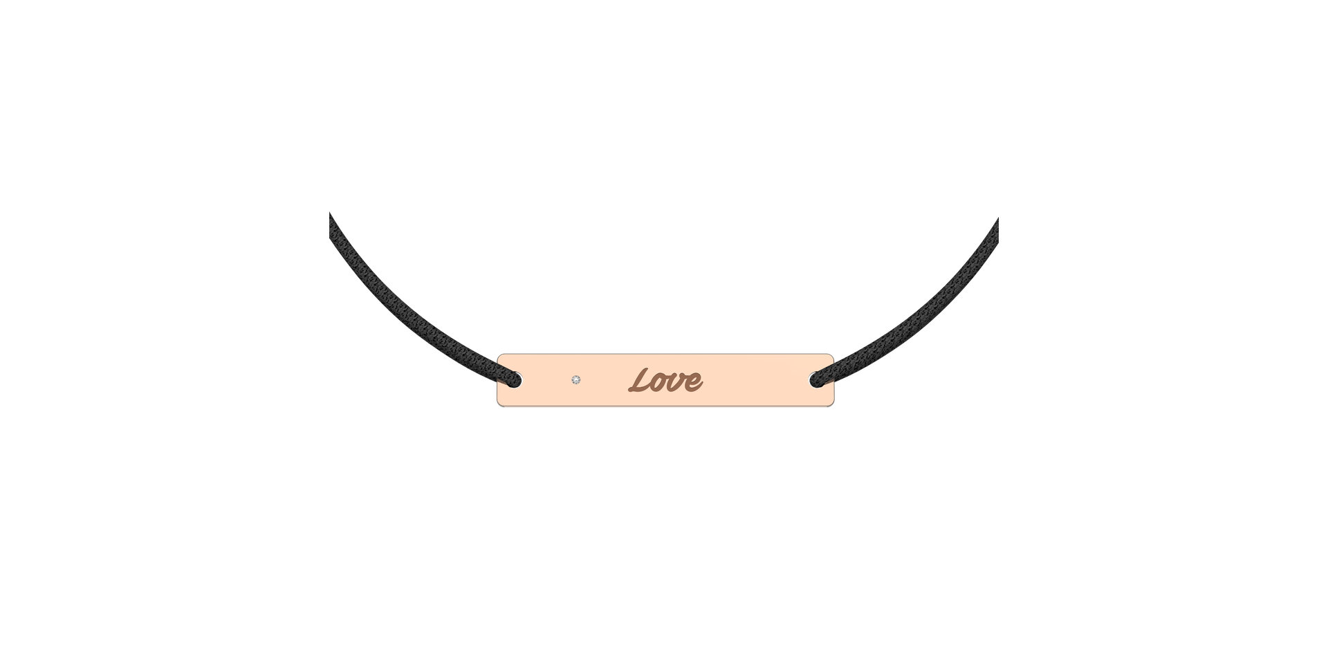 Diamantový náramok so šnúrkou Stamp Diamond