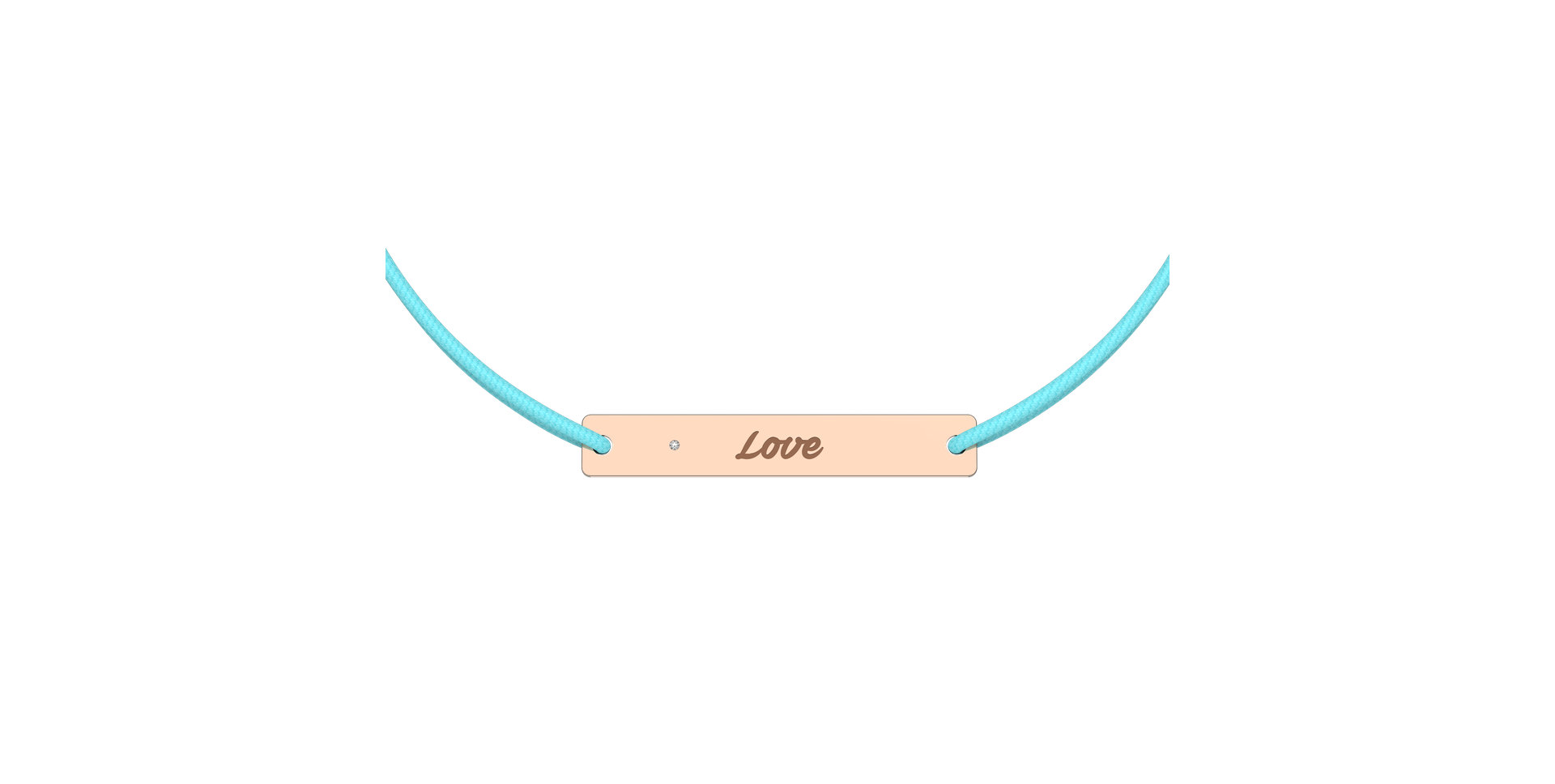 Diamantový náramok so šnúrkou Stamp Diamond