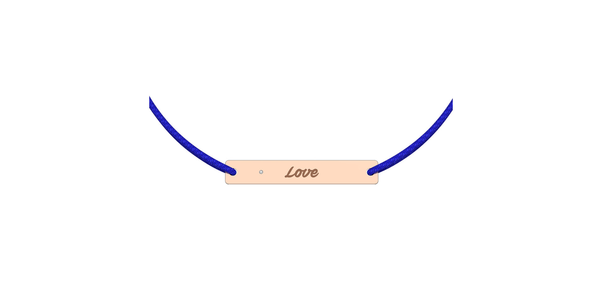 Diamantový náramok so šnúrkou Stamp Diamond