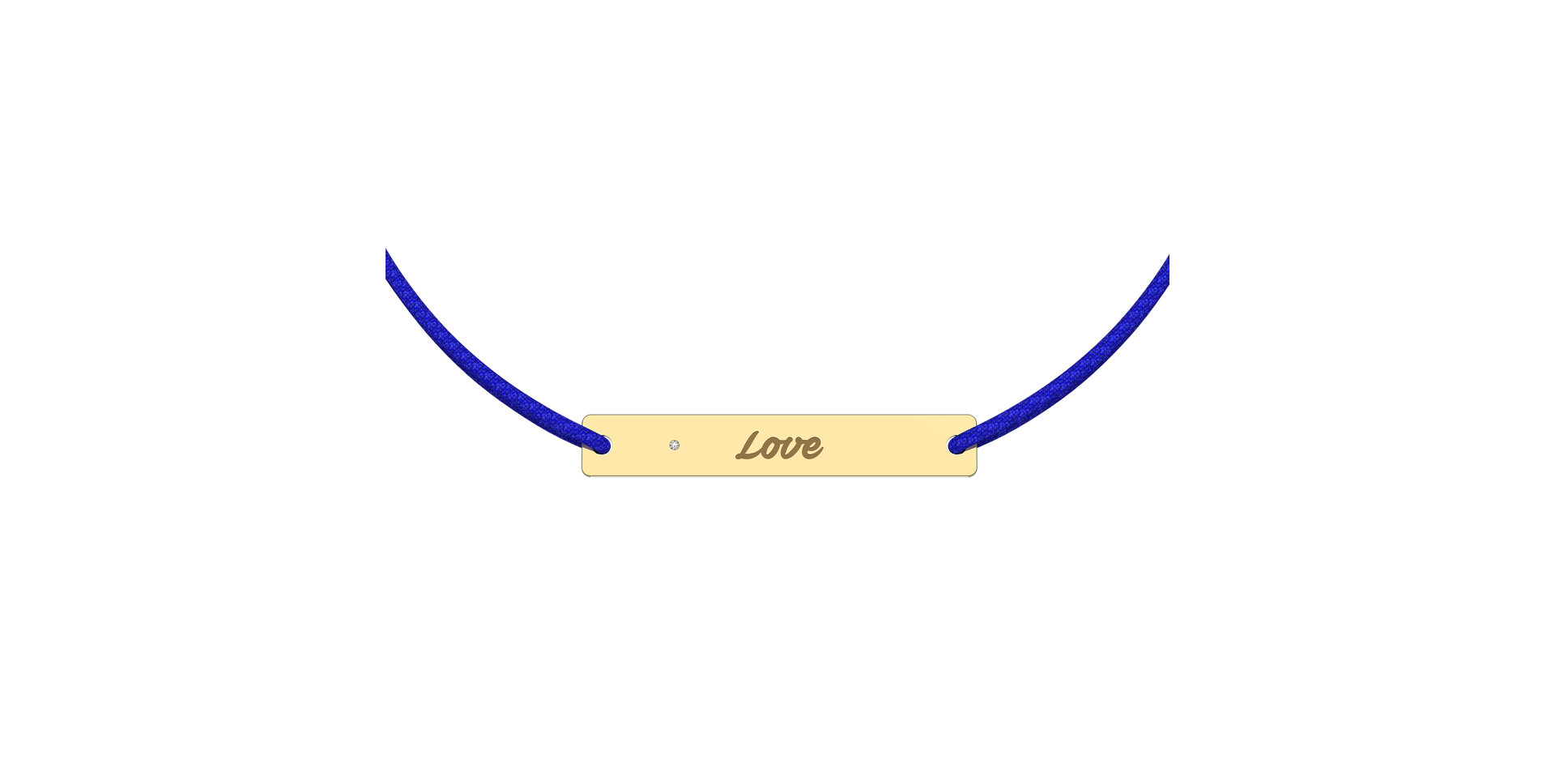 Diamantový náramok so šnúrkou Stamp Diamond