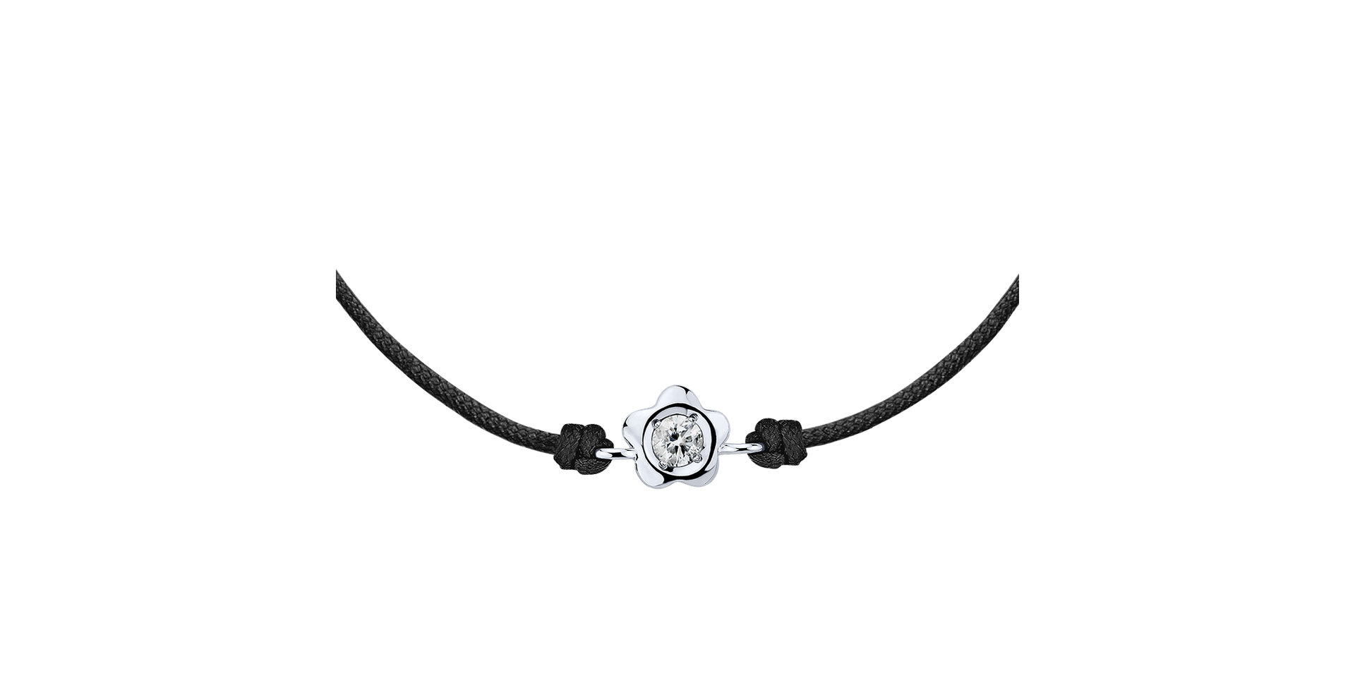 Diamantový náramok so šnúrkou Diamond Blossom