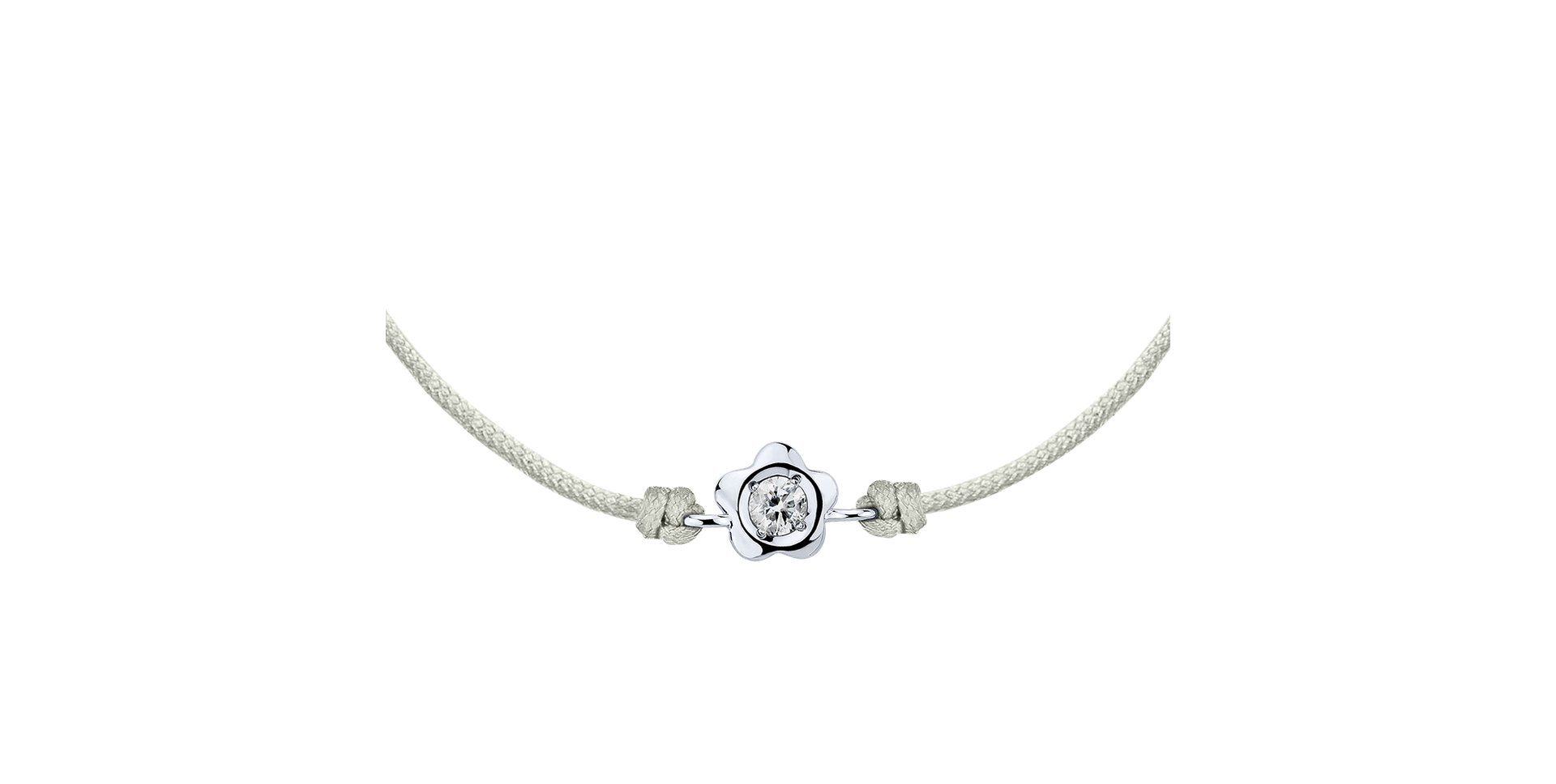 Diamantový náramok so šnúrkou Diamond Blossom