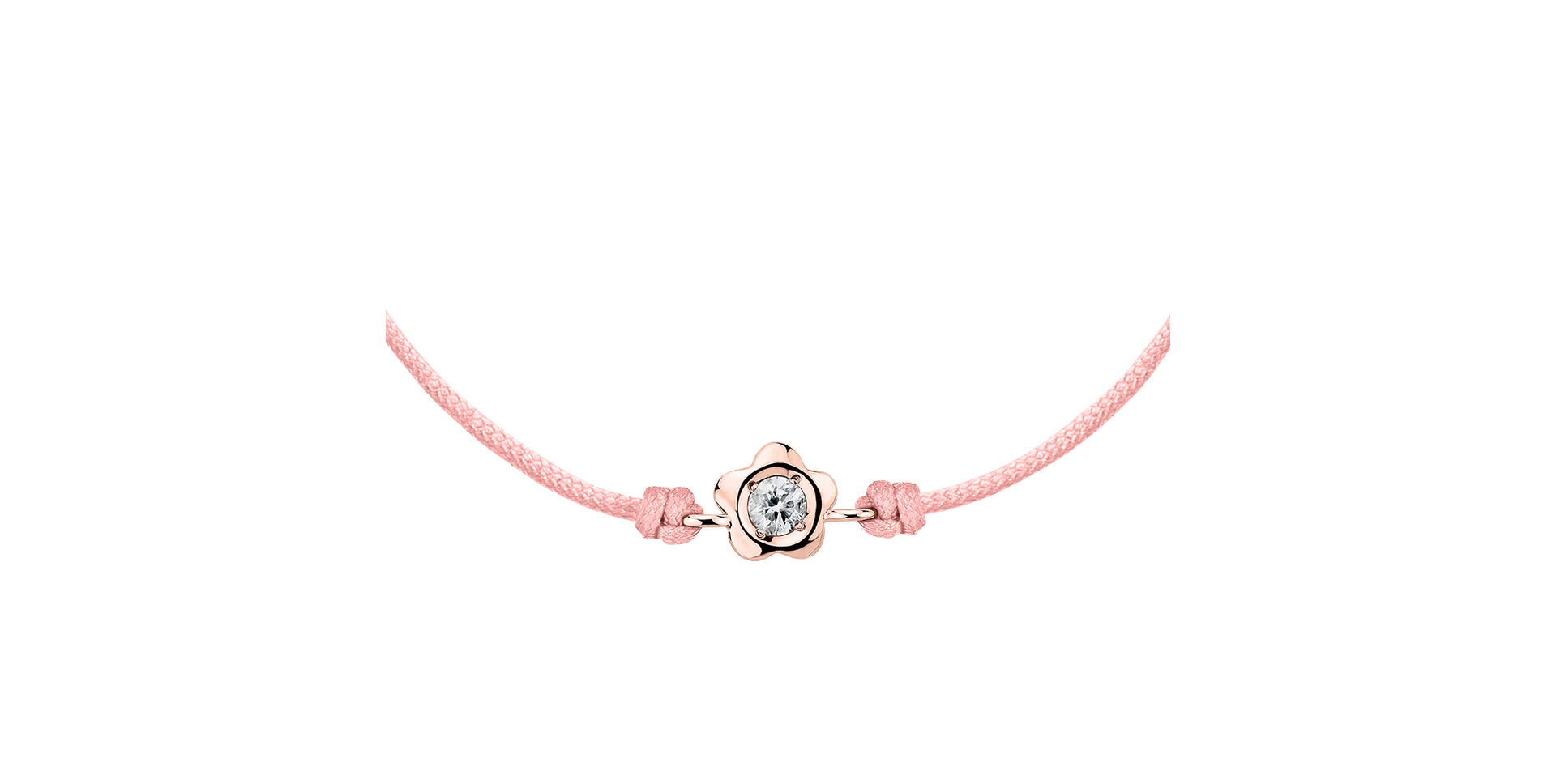 Diamantový náramok so šnúrkou Diamond Blossom