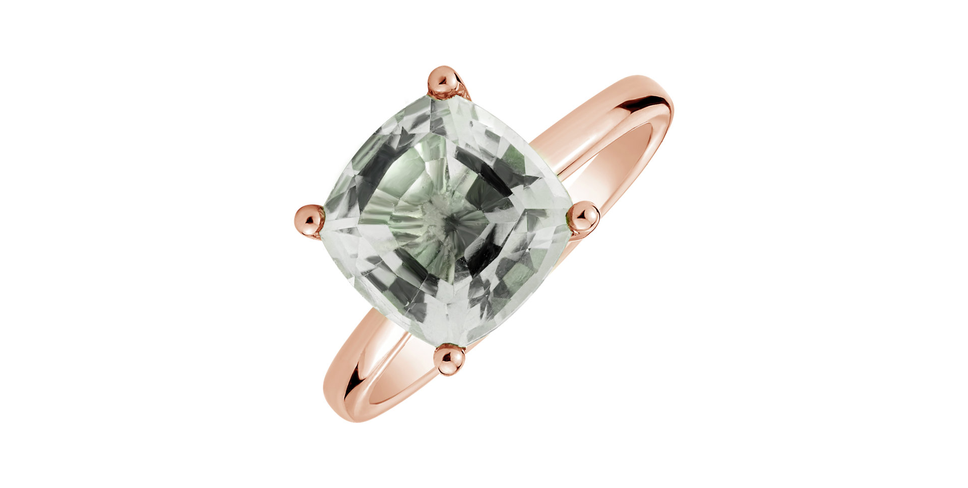 Prsteň s ametystom green Bonbon