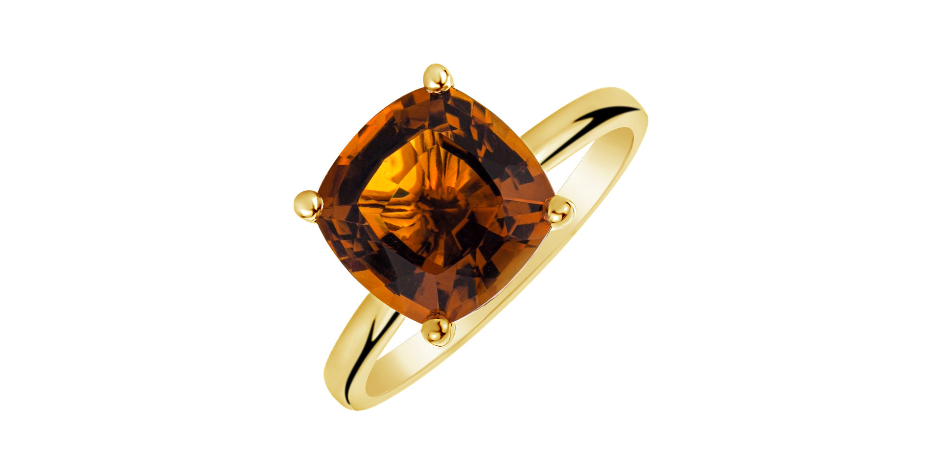Prsteň s citrínom madeira Bonbon