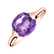 Prsteň s ametystom brazil Bonbon2
