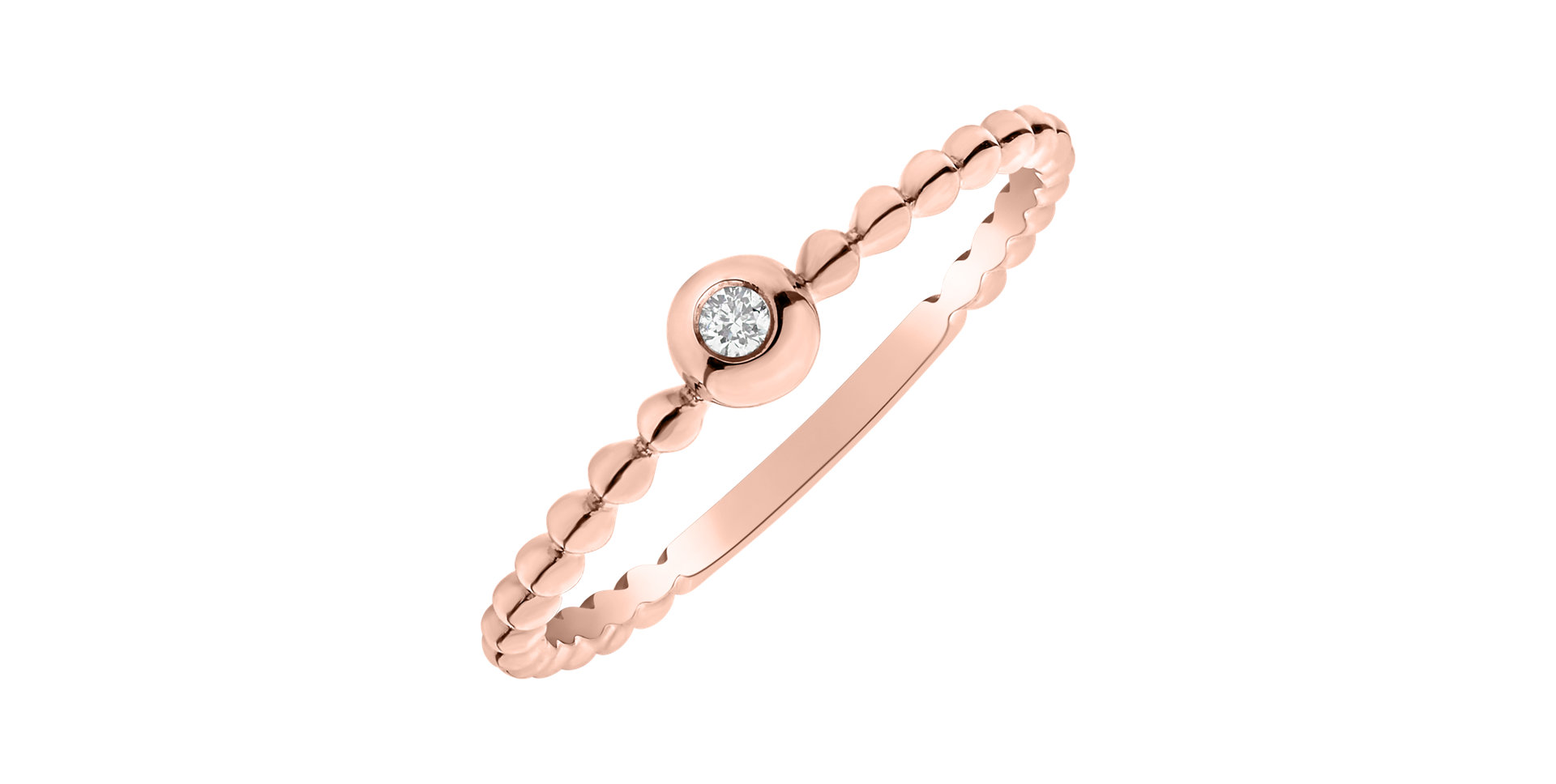 Prsteň s diamantom Bubble Kiss