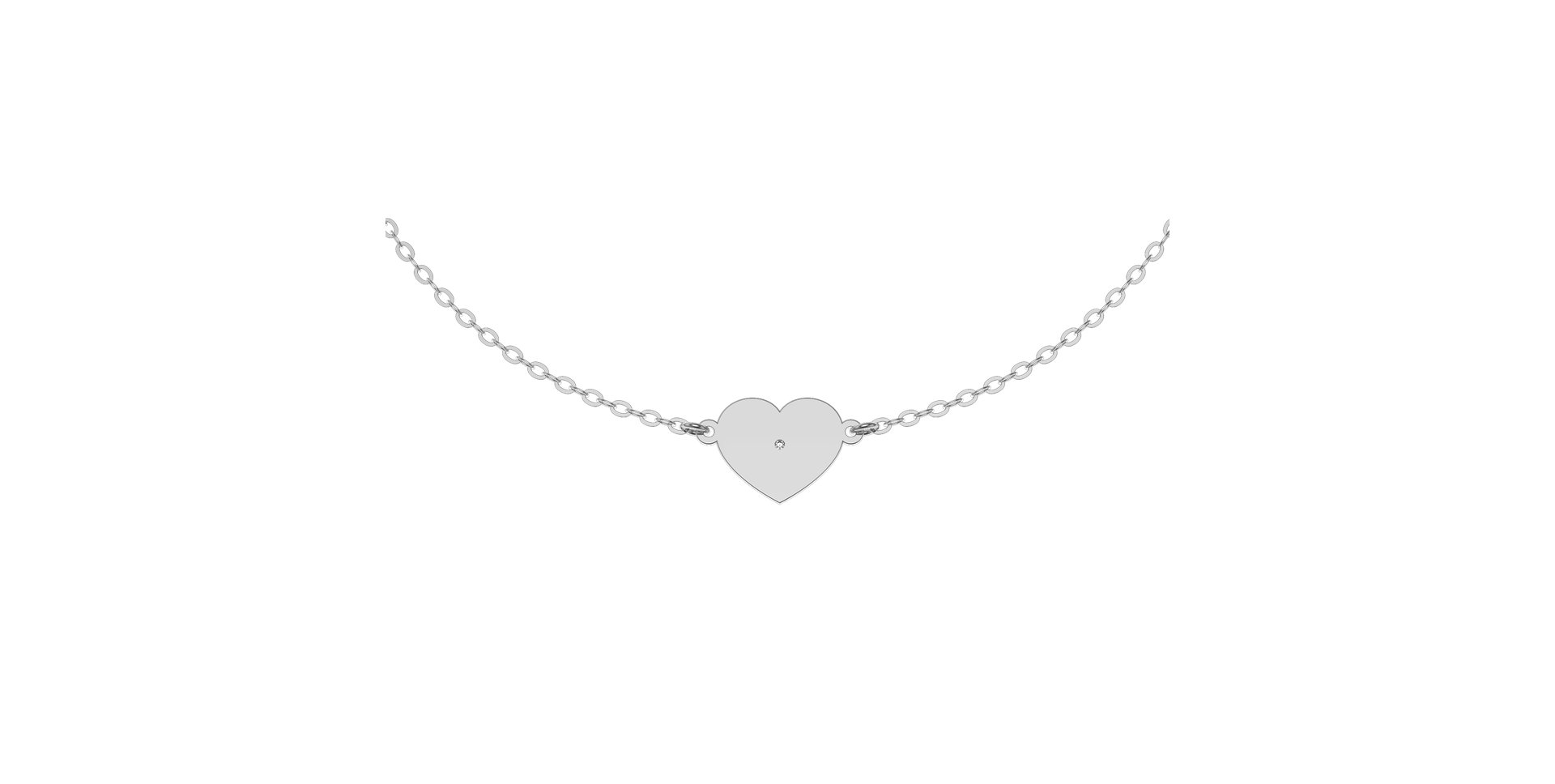 Náramok s diamantom Glittering Heart